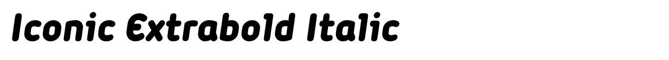 Iconic Extrabold Italic